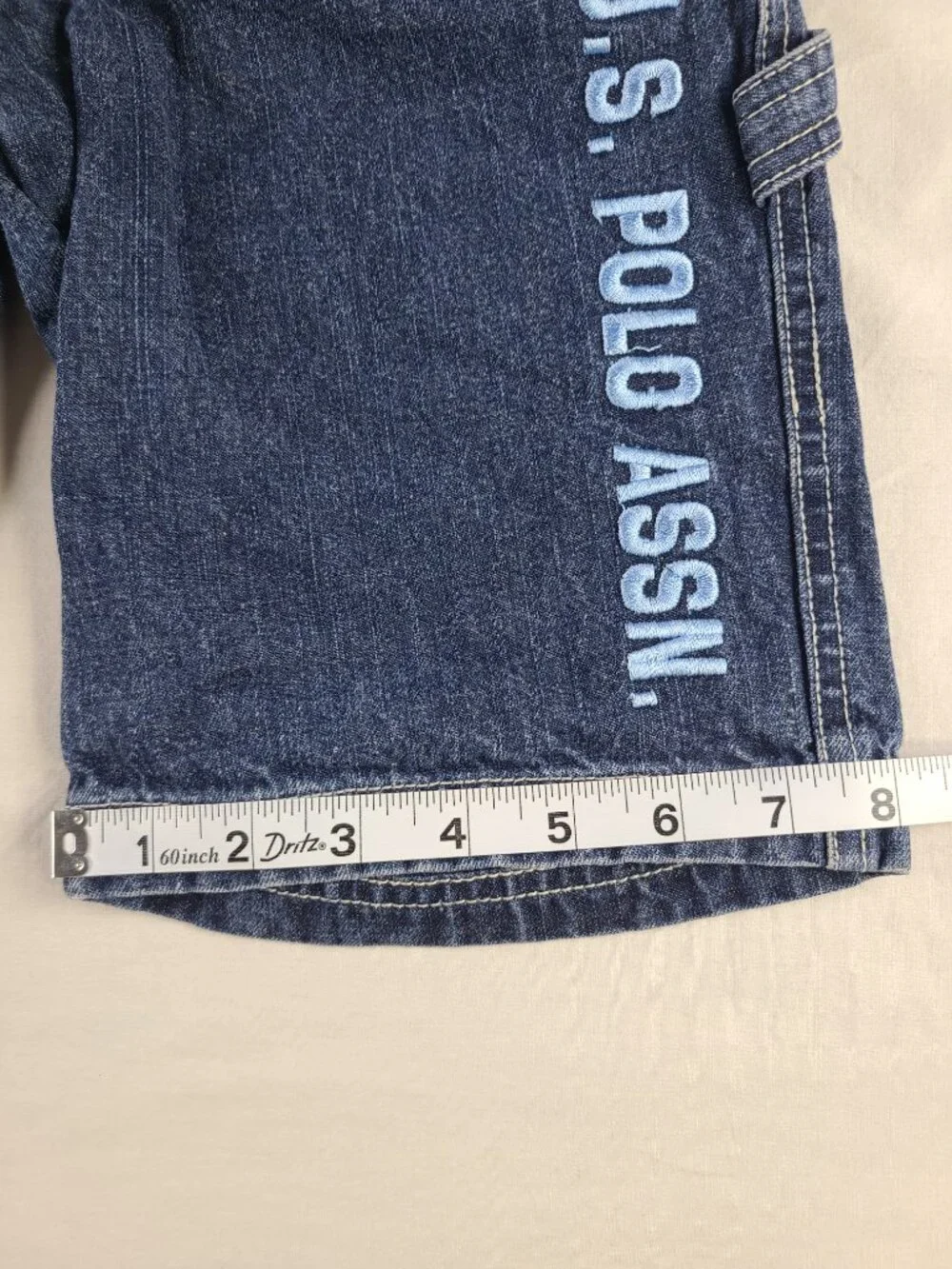 U.S. Polo Assn. Jean Shorts Authentic Quality Cargo Boys 7 Blue